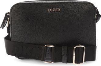 DKNY Womens Accessories Tutu Double Zip Camera Crossbody Bag in Black - One Size