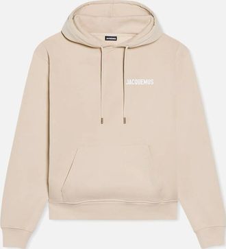 Jacquemus Mens Mens Beige Jacquemus Le Sweatshirt Logo Hoodie - Cream - Size: 36