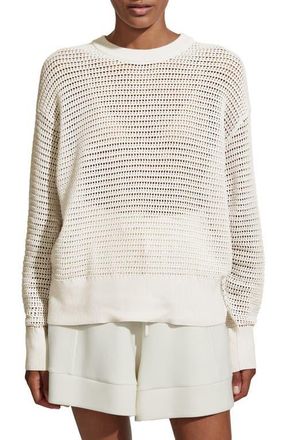 Varley Kershaw Crewneck Sweater in Egret at Nordstrom, Size X-Large
