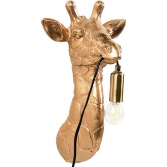 Beliani Beliani - Wall Lamp Animal-Themed Bedside Light Giraffe Shape Bedroom Reading Lamp Gold Merlin