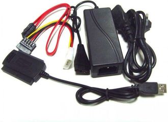 Trade Shop Trade Shop - Acvo Usb 2.0 Adattatore A Sata Ide 2.5 3.5 Support Hd Ide Adaptable