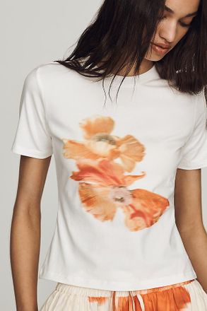 Never Fully Dressed Blurred Floral Graphic Tee