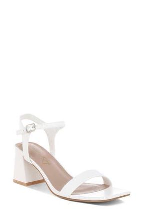 London Rag Kazara Block Heel Sandal in White at Nordstrom Rack, Size 10