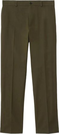 Burberry Twill broek met geborduurd logo - Groen