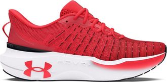 Under Armour Mens Infinite Elite Road Running Lace-Up Sneakers in Red - Size UK 10.5