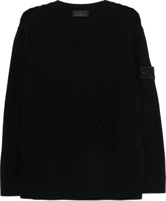 Stone Island Ribbed Logo-patch Sweater
