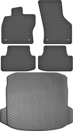OEM Juego De Alfombrillas De Goma Para Coche Y Alfombrilla Para Maletero Para Audi A3 Iii 8v Sed&aacute;n (2012-2020)