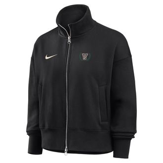 Nike Womens College (Mississippi Valley State University) Nike Womens Phoenix Fleece Track Jacket in Black | ZW052NMVSU26-BLK