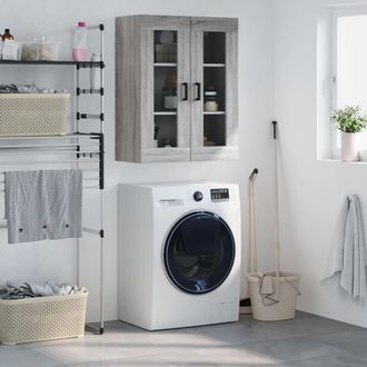 vidaXL Armario De Pared Gris Sonoma 69,5x34x90 Cm Vidaxl