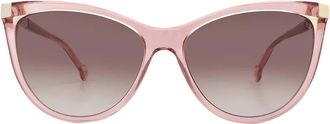 Carolina Herrera Brown Cat Eye Ladies Sunglasses HER 0141/S 0BJS/HA 58