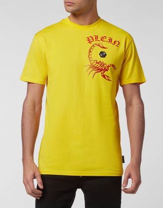 Philipp Plein T-Shirt Round Neck Ss Scorpion Men in Yellow at Nordstrom, Size Xxx-Large Eu