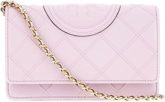 Tory Burch Lillac Leather Fleming Clutch