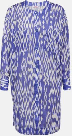Eres Hurricane printed cotton shirt dress