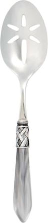 Vietri Aladdin Antique Slotted Serving Spoon In Light Gray