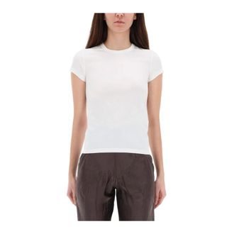 Rick Owens Cropped Level T - Dames - Tops - Wit - Maat: XS Katoen