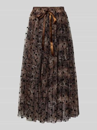 Miss Goodlife Maxirock aus T&uuml;ll mit elastischem Bund in Hazel, Gr&ouml;&szlig;e M