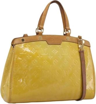 Louis Vuitton Pre-owned Brea MM Hand Bag - Dames - Vintage Handtas - Geel - ONE Size - Leer - Vintage