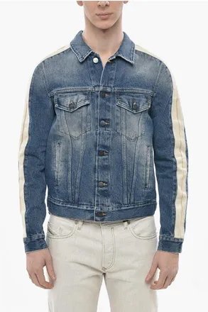 Palm Angels Denim Jacket With Track Detail size Xxs