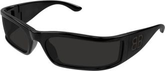 Balenciaga Bb 0458S Zonnebril - unisex - Zonnebrillen - Zwart - ONE Size - Nylon - Accessoires