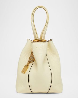Chlo&eacute; Spin Mini Tote Bag in Grained Calfskin