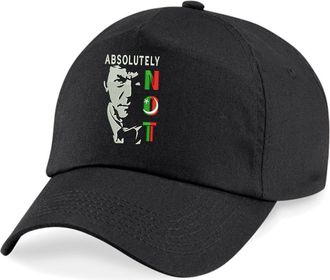 Generic Embroidered Absolutely Not BC010 Original 5-Panel Cap, Imran Khan Pakistan Ex-Prime Minister Leader Unisex Baseball Cap (Black)