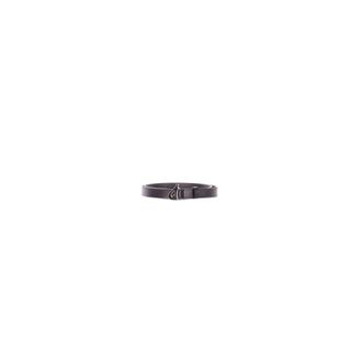 Dondup Wc 220 Pl 0675D Leren Riem - Dames - Riemen - Zwart - 80 CM - Leer - Accessoires
