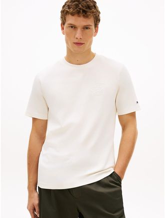 Tommy Hilfiger Mens Script Monogram Interlock T-Shirt - White - XXL