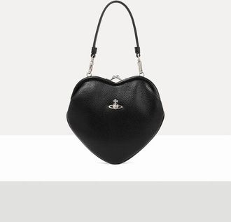 Vivienne Westwood Belle Heart Frame Purse Faux Leather Black