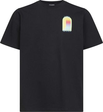 Casablanca LArche T-shirt met korte mouwen - Heren - T-shirts - Zwart - L - Katoen - Tops