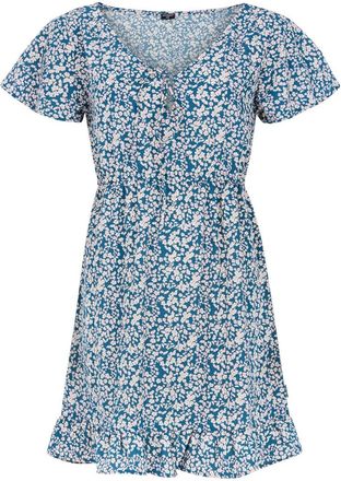 Protest Strandkleid PROTEST Kleid PRTFENNA, Damen, Gr. XL, EURO, blau (raku blau), Obermaterial: 100% Polyester PES., Kleider Strandkleid