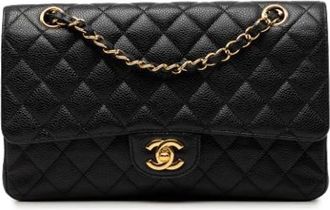 Chanel Pre-owned Classic Flap Schoudertas - Dames - Vintage Schoudertas - Zwart - ONE Size - Leer - Vintage