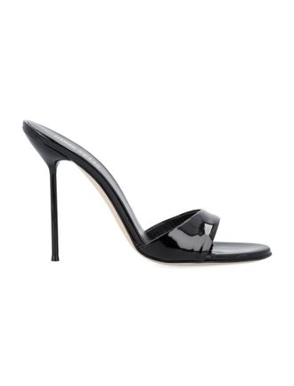 PARIS TEXAS Black Leather Heels
