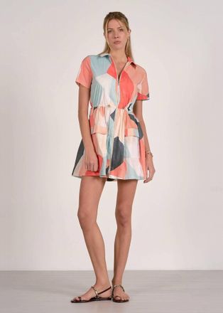 Elan Poppy Mini Dress In Multi Prism