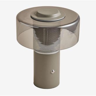 Sklum Sklum - Lampada da tavolo led wireless Elfriede in vetro e acciaio