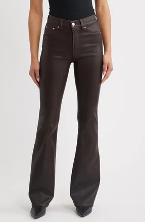 DL1961 Bridget Instasculpt Coated High Waist Bootcut Jeans in Dark Elm Coated at Nordstrom, Size 26