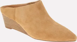 Andr&eacute; Assous Womens Wyatt Suede Mule In Biscuit