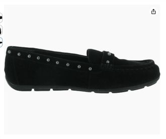 Anne Klein Womens Ofeena Shoes In Black Sueded