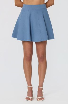 ASTR the Label Shaylla Knit A-Line Miniskirt in Slate Blue at Nordstrom, Size X-Small