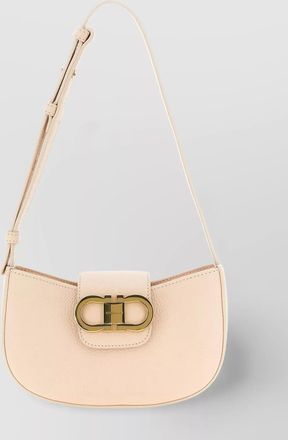Ferragamo gancini leather shoulder bag