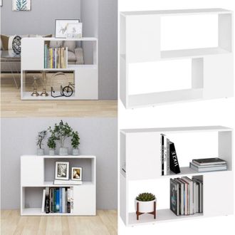 vidaXL Mobile TV Bianco 80x24x63 cm in Truciolato - Armadio TV - Armadio in truciolato