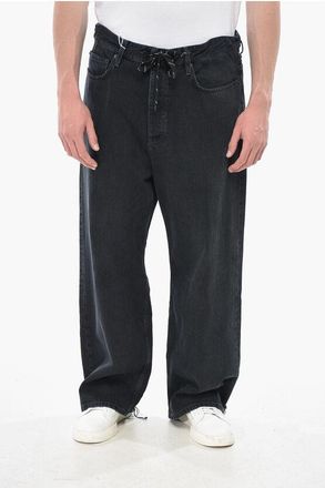 Balenciaga Cropped Fit Jeans With Drawstring Waist And 30cm Distressed size Xs