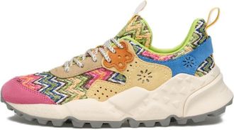 Flower Mountain Multicolored Zigzag Sneakers with Chunky White Sole