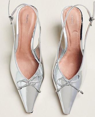 Maeve Pointed-Toe Slingback Heels