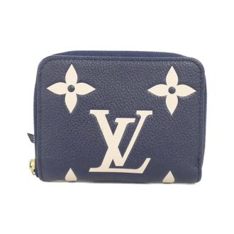 Louis Vuitton Monogram Empreinte Cream Navy Leather Coin Purse/Coin Case (Pre-Owned)