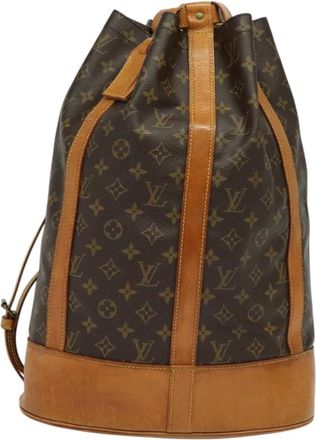 Louis Vuitton Randonnée Brown Canvas, Leather Shoulder Bag (Pre-Owned)