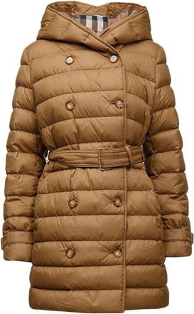 Burberry Gewatteerde jas Taupebruin