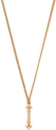 Emanuele Bicocchi I letter-pendant chain necklace - unisex - 24kt Gold Plated Sterling Silver - One Size