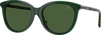 Burberry Dark Green Phantos Ladies Sunglasses BE4455F 416271 55