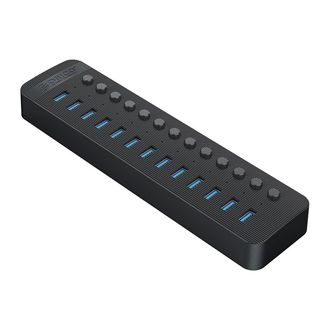 OEM Concentrador Usb-a 3.0 Orico Ct2u3-13ab De 13 Puertos Con Interruptores - Negro