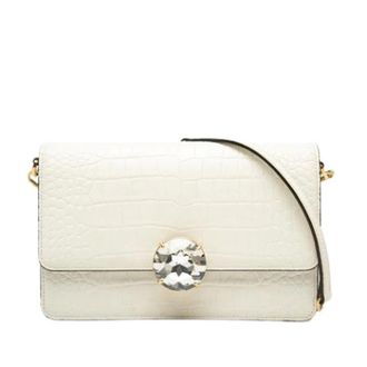 Miu Miu Pre-owned Cross Body Bags, female, White, Size: ONE SIZE Pre-owned Leather Crossbody Bag